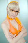 blonde_hair cleavage cosplay glasses hairband halter_top kirara_victoria_von_frankenstein scarf trousers wakame zone-00 rating:Safe score:1 user:nil!