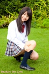 blouse ichihashi_naoho kneesocks pleated_skirt school_uniform skirt sock_pull rating:Safe score:1 user:nil!