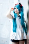 aqua_hair cosplay dress flowers hair_ribbons hatsune_miku tsubaki_tomoyo twintails vocaloid world_is_mine_(vocaloid) rating:Safe score:2 user:pixymisa