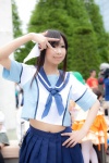 cosplay hairbow love_plus pleated_skirt sailor_uniform school_uniform skirt takane_manaka tsukushi rating:Safe score:1 user:nil!