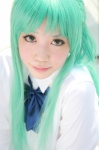 blouse cosplay green_hair higurashi_no_naku_koro_ni kumo school_uniform sonozaki_shion rating:Safe score:1 user:nil!