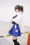 black_legwear breastplate cosplay hino_(ii) kaga_(kantai_collection) kantai_collection kimono one_glove pleated_skirt scarf side_ponytail skirt thighhighs zettai_ryouiki rating:Safe score:0 user:nil!