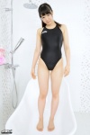 4k-star_282 barefoot bathroom one-piece_swimsuit ponytail shirota_arisa swimsuit rating:Safe score:2 user:nil!
