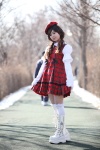 beret boots cosplay dress rozen_maiden ruwell suiseiseki thighhighs rating:Safe score:3 user:mock