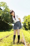blouse kneesocks nakajima_momo pleated_skirt school_uniform skirt twin_braids ys_web_456 rating:Safe score:0 user:nil!