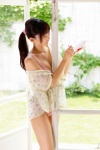 bikini cleavage open_clothes ponytail robe swimsuit yoshiki_risa ys_web_489 rating:Safe score:1 user:nil!