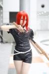 asuka blouse cosplay houseki_no_kuni jumper katana pantyhose red_hair sheer_legwear sword tagme_character tie rating:Safe score:2 user:nil!