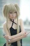 blonde_hair cleavage cosplay dress hazuki_minami hoshina_utau microphone shugo_chara! twintails rating:Safe score:0 user:nil!
