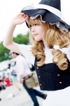 apron blonde_hair cosplay dress kanata kirisame_marisa touhou witch_hat rating:Safe score:0 user:pixymisa
