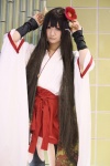 cosplay garter_belt gauntlets horns inu_boku_secret_service kimono maika pleated_skirt shirakiin_ririchiyo skirt thighhighs zettai_ryouiki rating:Safe score:4 user:nil!