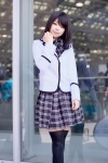 blazer blouse bowtie cosplay ichinomiya_kanna pleated_skirt shingyoji_fumie shiritsu_bakaleya_koukou skirt thighhighs zettai_ryouiki rating:Safe score:0 user:pixymisa