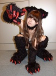 animal_ears cat_ears catgirl claws cosplay felicia fur hachisu kneehighs paw_gloves vampire_(game) rating:Safe score:0 user:nil!