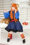 animal_ears blouse boots cosplay horo orange_hair saku saku_to_koshinryo_horo skirt spice_and_wolf tail vest wolf_ears rating:Safe score:0 user:nil!