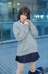 blouse cardigan cosplay ichigo_100 itoha_riri kneesocks mukai_kozue pleated_skirt school_uniform skirt tie rating:Safe score:1 user:nil!