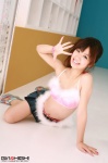 bikini_top denim girlz_high miniskirt murase_yukiho pleated_skirt ponytail skirt swimsuit rating:Safe score:0 user:nil!