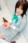 cosplay ichigo_100 kipi pantyhose school_uniform socks sotomura_misuzu strawberry rating:Safe score:0 user:darkgray