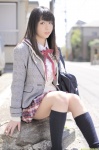 blazer blouse bookbag cardigan dgc_0981 kneesocks pleated_skirt school_uniform skirt suzumoto_megumi rating:Safe score:0 user:nil!