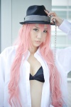 bra cleavage cosplay dress_shirt fedora open_clothes pink_hair shackles tagme_character tagme_series yahiro rating:Safe score:0 user:nil!