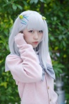 cardigan cosplay sailor_uniform school_uniform silver_hair tagme_character tagme_series yukimi_sofia rating:Safe score:1 user:nil!