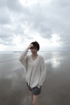 beach kichise_michiko ocean shorts sweater rating:Safe score:1 user:nil!