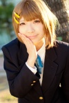 blazer blouse cosplay hirasawa_yui k-on! ribbon_tie school_uniform takanashi_maui rating:Safe score:0 user:pixymisa