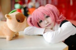 blouse cosplay inu_boku_secret_service jumper kazuki_(ii) pink_hair plushie roromiya_karuta twintails rating:Safe score:0 user:pixymisa