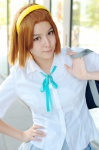 blouse bookbag cosplay hairband k-on! neo orange_hair pleated_skirt school_uniform skirt tainaka_ritsu rating:Safe score:0 user:nil!