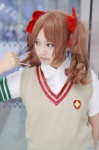 armband blouse cosplay hairbows kai_(ii) nails school_uniform shirai_kuroko sweater_vest to_aru_kagaku_no_railgun twintails rating:Safe score:1 user:nil!