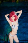 bikini cleavage cosplay love_live!_school_idol_project mike nishikino_maki pool red_hair school_idol_~krasivie~ side-tie_bikini swimsuit wet rating:Safe score:3 user:nil!