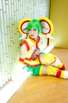 cosplay detached_sleeves dragon_kid green_hair headdress huang_pao-lin mikuro shorts thighhighs tiger_&_bunny rating:Safe score:0 user:pixymisa
