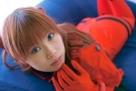 asuka_shuurai!! bodysuit cosplay gloves hair_pods neon_genesis_evangelion plugsuit soryu_asuka_langley twintails usa_hinako rating:Safe score:0 user:nil!