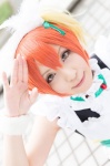 apron caramel_eyes cosplay dress enuko hairband hoshizora_rin love_live!_school_idol_project orange_hair wristband rating:Safe score:0 user:pixymisa