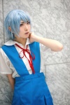 ayanami_rei blouse blue_hair cosplay jumper neon_genesis_evangelion school_uniform shinguu_naoki rating:Safe score:0 user:nil!