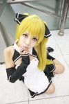apron blonde_hair cosplay dream_c_club hizuki_yuuki maid maid_uniform mian_(dream_c_club) twintails rating:Safe score:1 user:Kryzz
