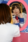 apron blouse cosplay hairband hair_ribbons higurashi_rin jumper mirror suzumiya_haruhi suzumiya_haruhi_no_yuuutsu waitress waitress_uniform rating:Safe score:0 user:nil!