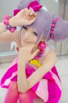 cosplay dress hairbow hair_pods original pantyhose purple_hair saya rating:Safe score:1 user:nil!