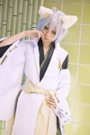 animal_ears cosplay fox_ears inu_boku_secret_service kimono miketsukami_soushi riko silver_hair rating:Safe score:0 user:nil!