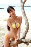 beach bikini cleavage dgc_0988 ocean ponytail side-tie_bikini suzuki_fumina swimsuit rating:Safe score:0 user:nil!