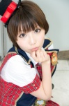 akb48 blouse cosplay hinomura_uta jacket miniskirt shinoda_mariko_(cosplay) skirt tie top_hat vest rating:Safe score:1 user:pixymisa