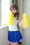 asahina_mikuru cheerleader_uniform cosplay nana_(iv) pleated_skirt pom_poms skirt suzumiya_haruhi_no_yuuutsu tank_top rating:Safe score:1 user:nil!