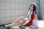 alpha choker cosplay crown gown himemiya_anthy pantyhose purple_hair revolutionary_girl_utena rating:Safe score:1 user:nil!