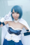 blue_hair cape corset cosplay detached_sleeves dress gloves miki_sayaka naka_aru puella_magi_madoka_magica rating:Safe score:0 user:pixymisa