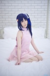 bed blue_hair cosplay dress hiradaira_chisaki nagi_no_asukara pantyhose shaa sheer_legwear side_ponytail rating:Safe score:0 user:nil!