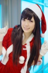 cosplay dress gloves harumiya_yun original santa_costume shawl stocking_cap rating:Safe score:2 user:nil!