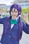 ayase blazer blouse cosplay love_live!_school_idol_project pleated_skirt purple_hair school_uniform skirt toujou_nozomi twintails rating:Safe score:0 user:nil!