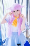 ahoge apron blouse cosplay kiriya_nozomi mayoi_neko_overrun! pink_hair siki skirt tie rating:Safe score:0 user:pixymisa