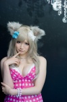 animal_ears blonde_hair bra camisole cat_ears cleavage cosplay dazaigaro original rating:Safe score:3 user:nil!
