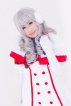 bowtie cosplay ear_muffs idolmaster santa_costume shawl shijou_takane surai white_hair rating:Safe score:0 user:pixymisa