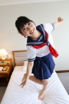blouse emi miniskirt necklace pleated_skirt sailor_uniform scarf school_uniform skirt rating:Safe score:0 user:pixymisa