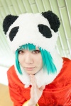 blouse cosplay green_hair gumi orange_eyes panda_hat sasa vocaloid rating:Safe score:0 user:pixymisa